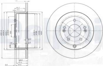 Bremžu diski DELPHI BG4136