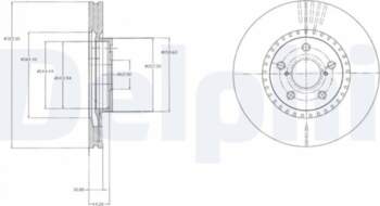 Bremžu diski DELPHI BG9074