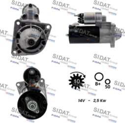 Starteris SIDAT S12BH0184