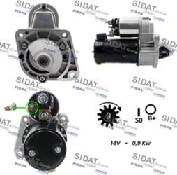Starteris SIDAT S12VA0006A2