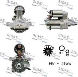 Starteris SIDAT S12VS0367A2