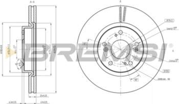 Bremžu diski BREMSI CD8473V