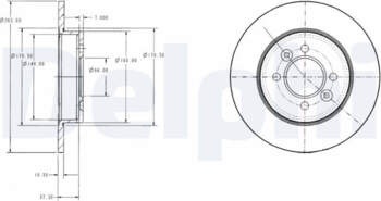 Bremžu diski DELPHI BG2694