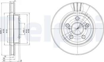Bremžu diski DELPHI BG2880
