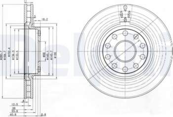 Bremžu diski DELPHI BG3078