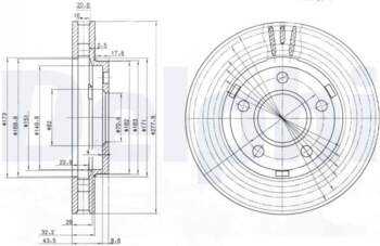 Bremžu diski DELPHI BG3144