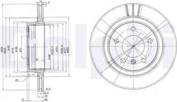 Bremžu diski DELPHI BG3530C