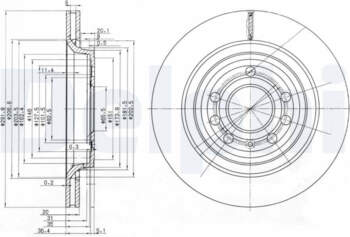 Bremžu diski DELPHI BG3886C