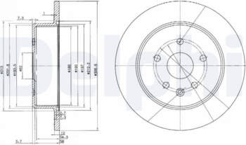 Bremžu diski DELPHI BG3907