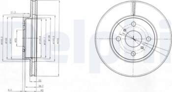 Bremžu diski DELPHI BG4053