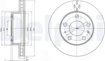 Bremžu diski DELPHI BG4060