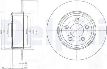 Bremžu diski DELPHI BG4074