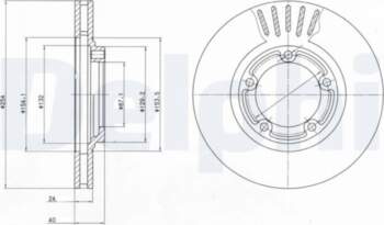 Bremžu diski DELPHI BG4098