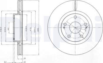 Bremžu diski DELPHI BG4113