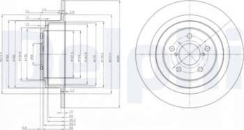 Bremžu diski DELPHI BG4154