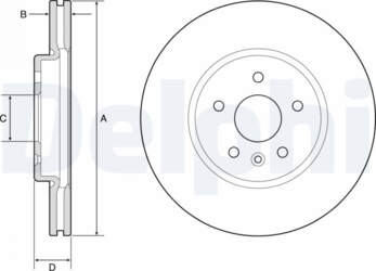Bremžu diski DELPHI BG4783C