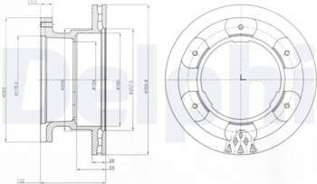 Bremžu diski DELPHI BG9069