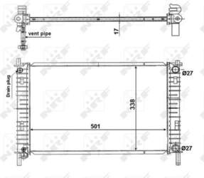 Dzesēšanas radiators NRF 56134