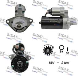 Starteris SIDAT S12BH0196