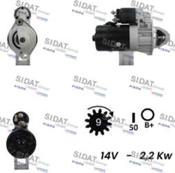 Starteris SIDAT S12BH0737A2