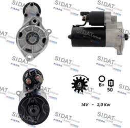 Starteris SIDAT S12BH0797A2