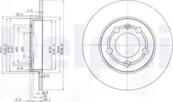 Bremžu diski DELPHI BG3738