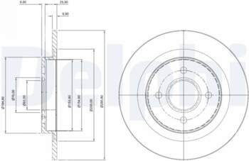 Bremžu diski DELPHI BG3743
