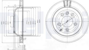 Bremžu diski DELPHI BG3775C