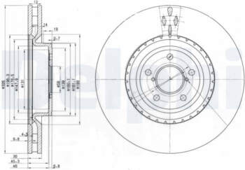 Bremžu diski DELPHI BG3818