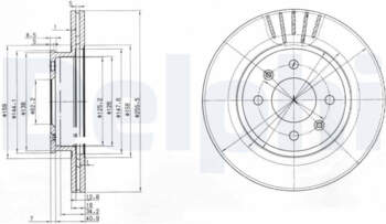 Bremžu diski DELPHI BG3934