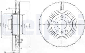 Bremžu diski DELPHI BG3939