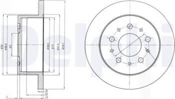 Bremžu diski DELPHI BG4061