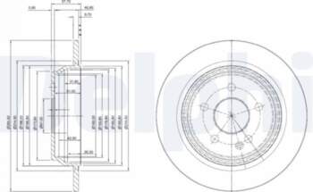Bremžu diski DELPHI BG4063C