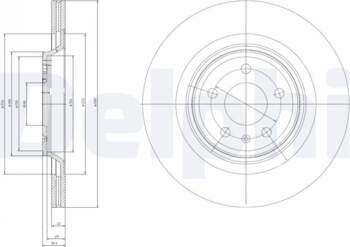 Bremžu diski DELPHI BG4078