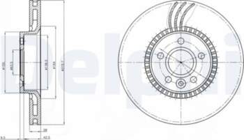 Bremžu diski DELPHI BG4123