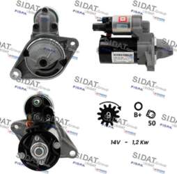 Starteris SIDAT S12BH0168