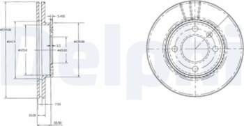 Bremžu diski DELPHI BG2109