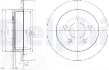 Bremžu diski DELPHI BG3143