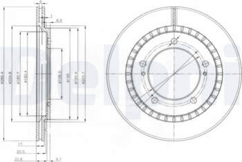 Bremžu diski DELPHI BG3820