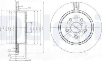 Bremžu diski DELPHI BG4024