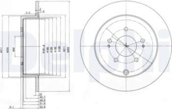 Bremžu diski DELPHI BG4035
