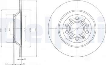 Bremžu diski DELPHI BG4088