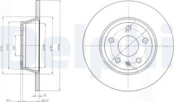 Bremžu diski DELPHI BG4089