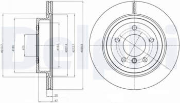 Bremžu diski DELPHI BG4223C