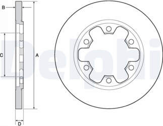 Bremžu diski DELPHI BG4680C