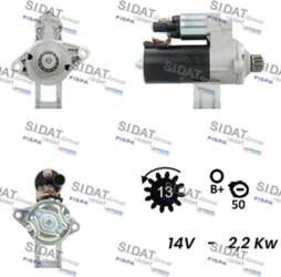 Starteris SIDAT S12BH0145A2