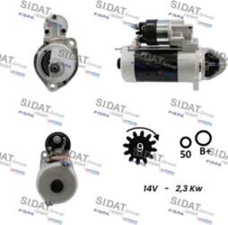 Starteris SIDAT S12BH0185A2