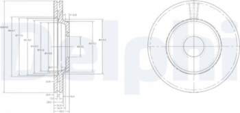 Bremžu diski DELPHI BG2419