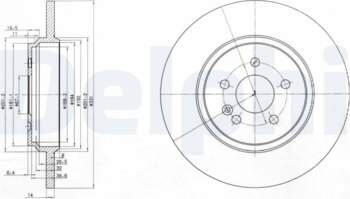 Bremžu diski DELPHI BG3728