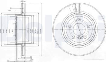 Bremžu diski DELPHI BG3938